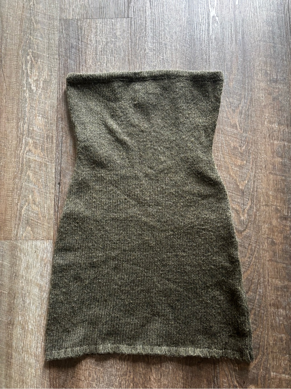 Princess Polly Olive Green Knit Tube Mini dress.